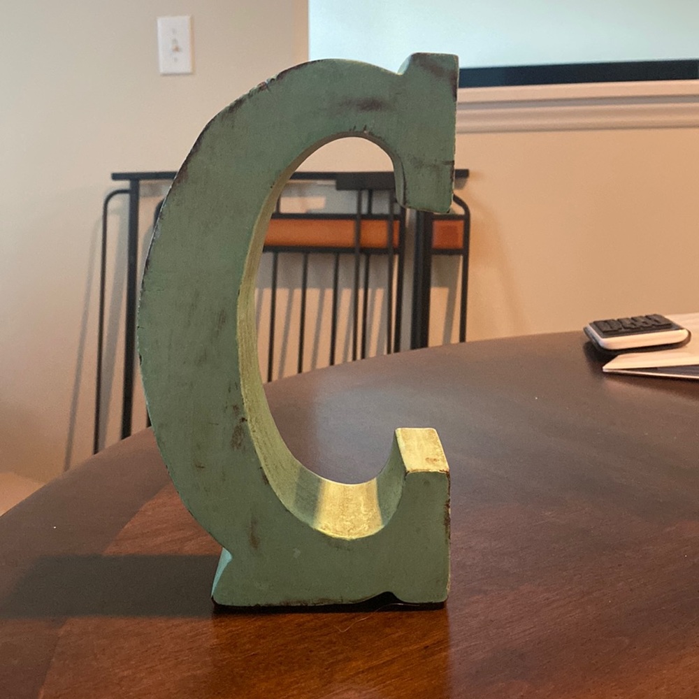 Wooden Letter C
